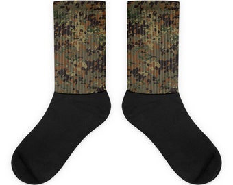 Flecktarn Camo German Army Camouflage Mimetic Tactical Socks