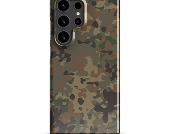 Flecktarn Camo German Army Camouflage Mimetic Tactical Snap case for Samsung®