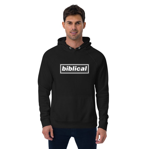 Fock**g Biblical Unisex eco raglan hoodie