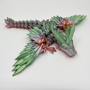 Articulating Winged Dragon - 3D Printed Fidget Toy, Flexi Dragon, sensory