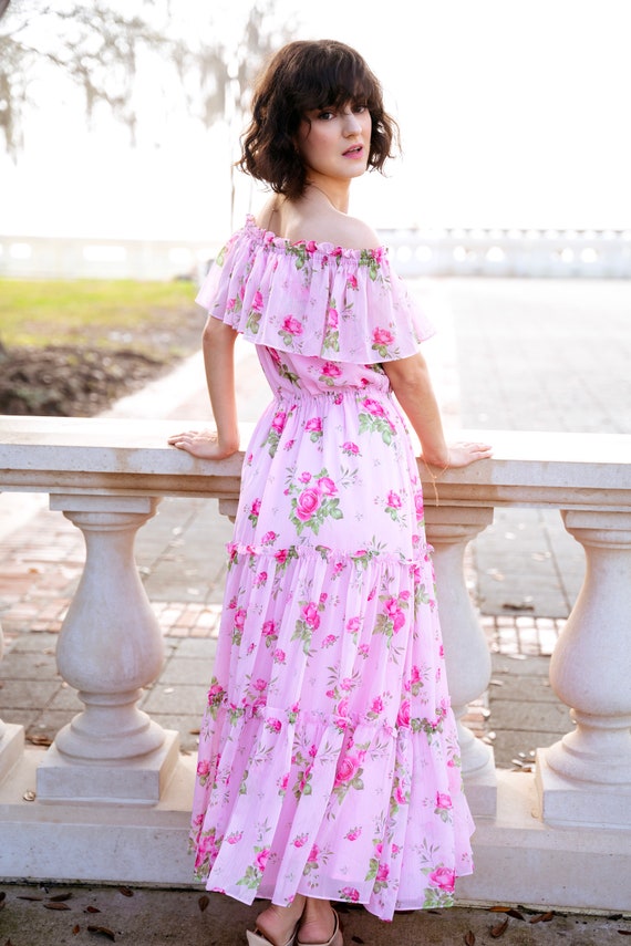 Cute Korean Long Dress Aliexpress Saias Midi OCEANLOVE Chiffon Dresses  Slash Neck Ruffles Print Floral Beach