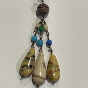 vintage Murano Glass Beaded chain necklace
