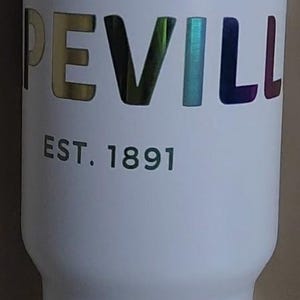 Iridescent 40 oz tumbler