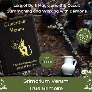 Grimorium Verum - The True Grimoire of Dark Magic - 18th Century Occult Practices - Vintage Grimoire eBook - Instant Digital Download