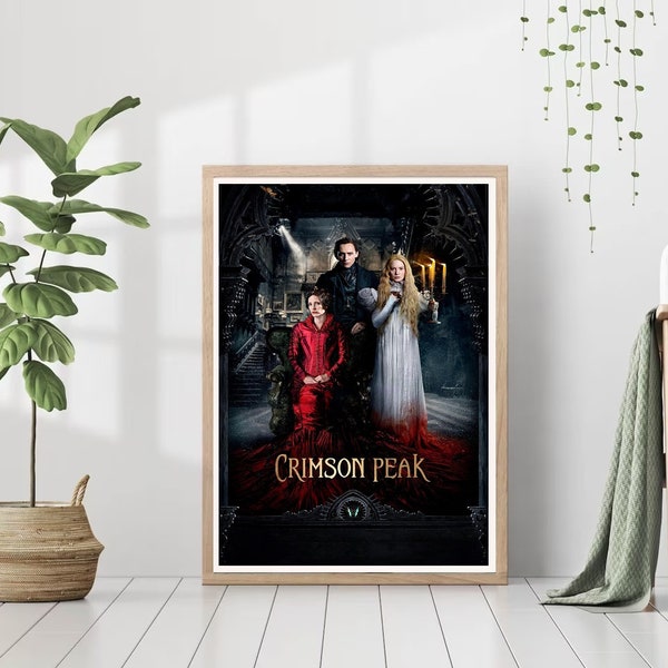 Crimson Peak (2015) tragedia familiar fantasma horror Película Cartel portada película impresión arte arte alternativo decoración mínima de la pared de regalo