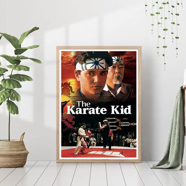 The Karate Kid (1984) classic retro Movie Poster cover film print art alternative artwork minimal gift wall decor