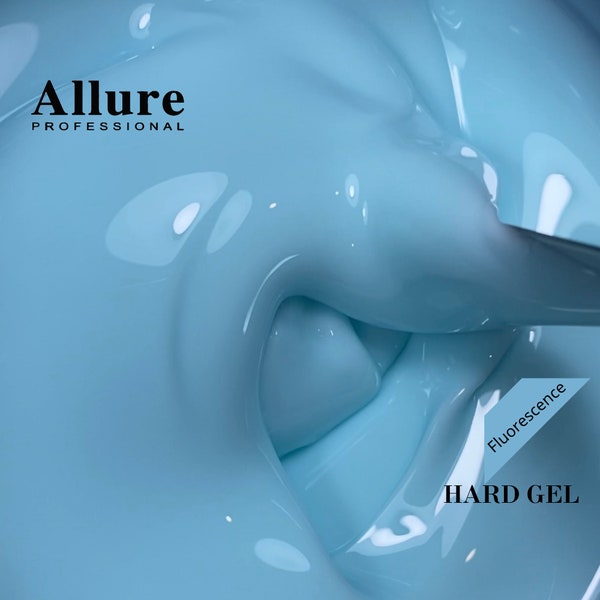 Hard gel ALLURE Professional - Fluorescence, blue gel