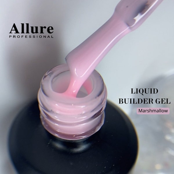 Liquid builder gel - Marshmallow, delicate pink liquid gel