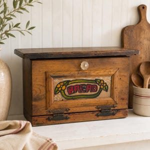 Vintage French Bread Box - Etsy