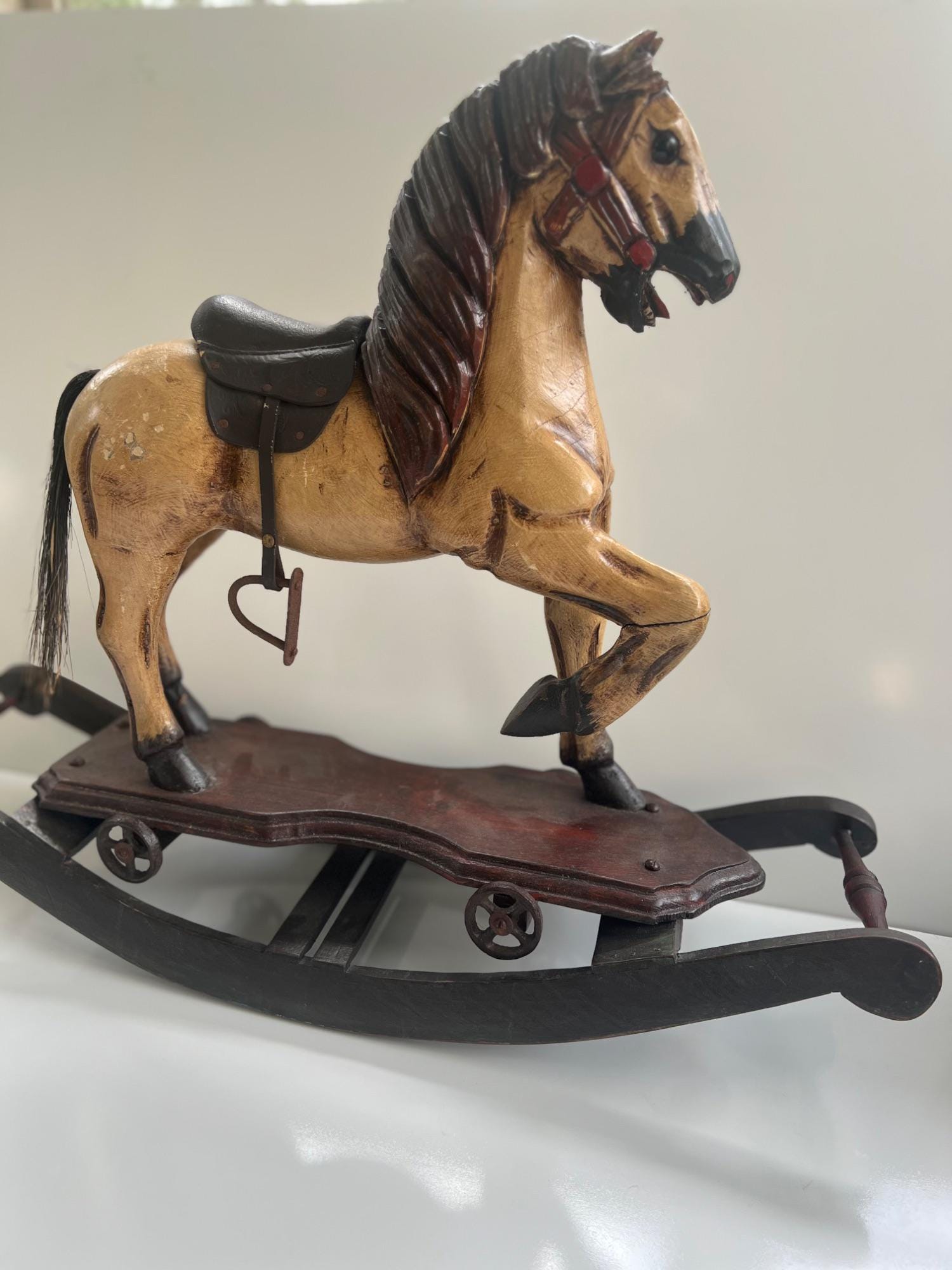 Antique wood horse - Etsy 日本