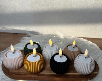 Kerzenhalter für Teelichter und Stabkerzen 3D Druck Dekoration DIY Modern Design Wohnaccessoires