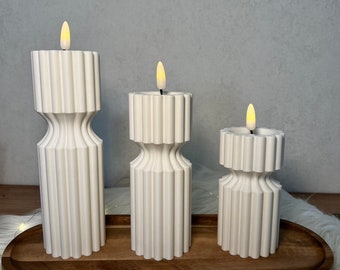 Säulen Teelichthalter 3D Druck Dekoration Kerzenhalter DIY Modern Design Wohnaccessoires