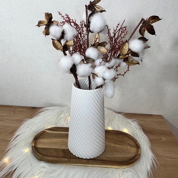 Spiralvase 3D-Druck Wohnaccessoires Trockenblumen Dekoration DIY Handgemacht Elegant