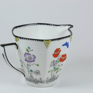 Art Deco Foley Bone China Field Poppy Milk-Cream Jug Vintage Tea Ware image 6