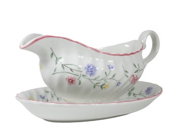 Johnson Brothers Summer Chintz Sauce - saucière et plat