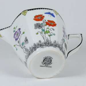 Art Deco Foley Bone China Field Poppy Milk-Cream Jug Vintage Tea Ware image 10