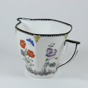 Art Deco Foley Bone China Field Poppy Milk-Cream Jug Vintage Tea Ware image 4