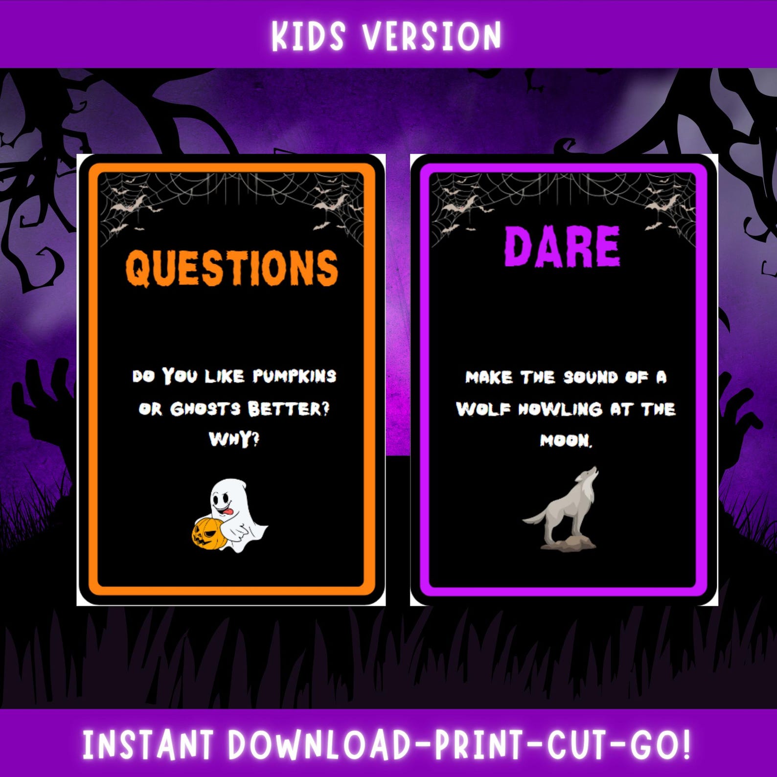 Pass the Pumpkin – Halloween Game With Challenges and Questions for ...