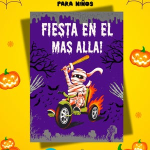 Convite de Halloween para crianças em espanhol: Tarjetas de Fiesta Originais e Divertidas