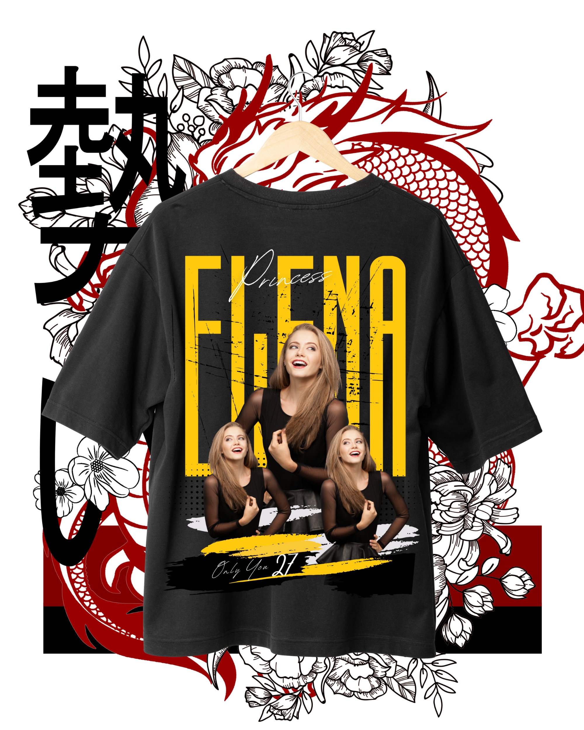 Editable Girlfriend Shirt Template , 
