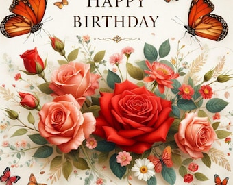 Digital Birthday Card: Instant E-Card (Download)