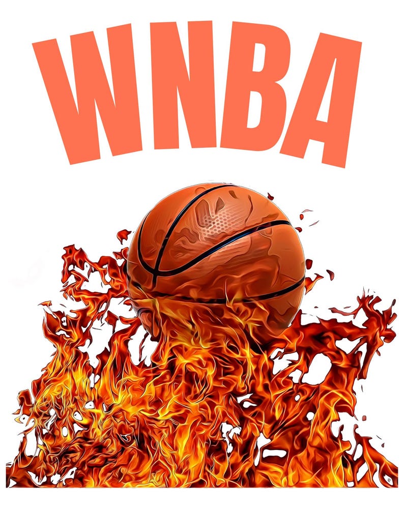 Wnba Letters Wnba Logo, Png Image - Etsy