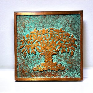 Rustic Copper Wall Art | Farmhouse Decor | Copper Wall Hangings | Copper Decor | Textured Wall Art