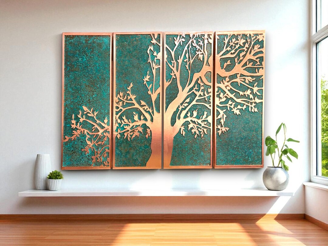 Copper Wall Decor | Farmhouse Decor | Copper Wall Art | Wall Art ...