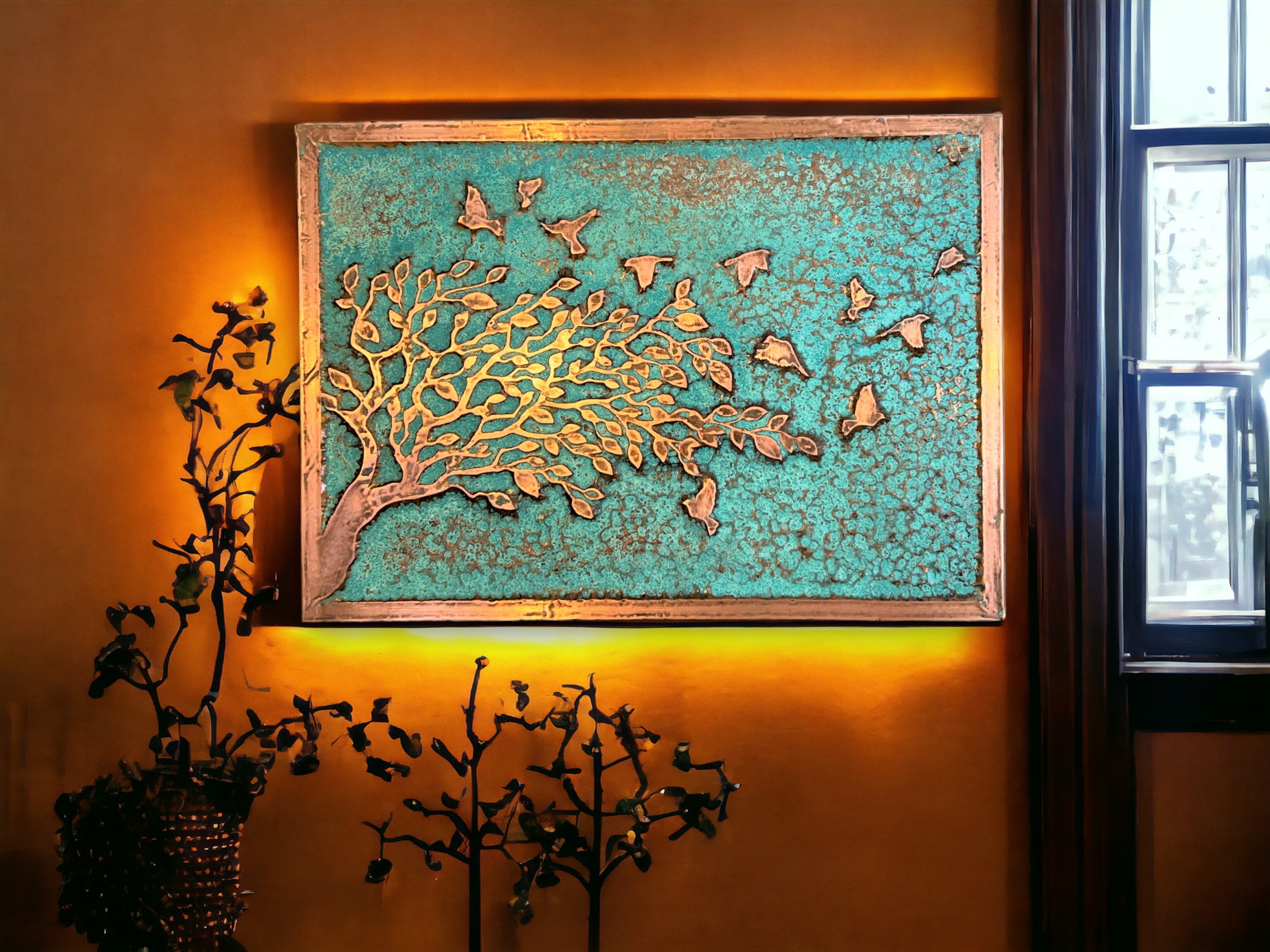 Rustic Copper Wall Art | Farmhouse Decor | Copper Decor | Wall Art ...