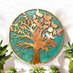 Rustic Copper Wall Art | Farmhouse Decor | Copper Wall Hangings | Copper Decor | Copper Wall Decor | Copper Art | Metal Wall Art