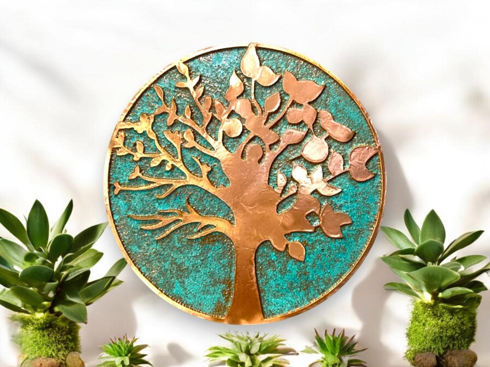 Rustic Copper Tree Wall Art | Handmade Farmhouse Decor - Etsy