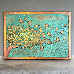 Rustic Copper Wall Art | Farmhouse Decor | Copper Decor | Wall Art| Rustic Wall Art | Metal Wall Decor | Copper Art | Metal Wall Art