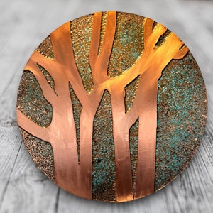 Rustic Copper Wall Art | Farmhouse Decor | Handmade Copper Artwork | Copper Decor | Copper Wall Decor | Copper Art | Metal Wall Art