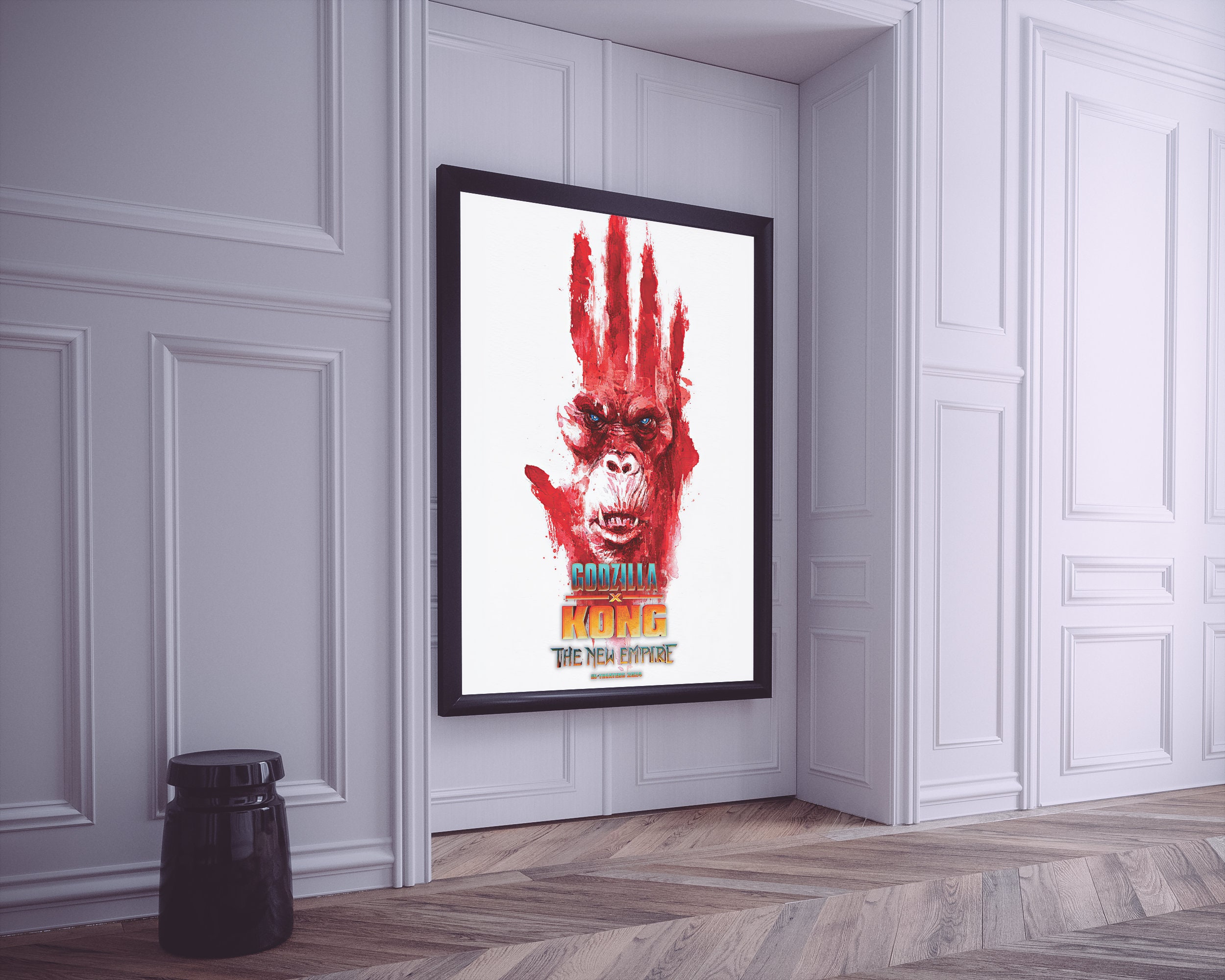 Discover god zilla X Kong The New Empire 2024 Poster, King Kong Room Decor, Monster Battle Print, god zilla X Kong Canvas, 2024 god zilla Movie Wall Art