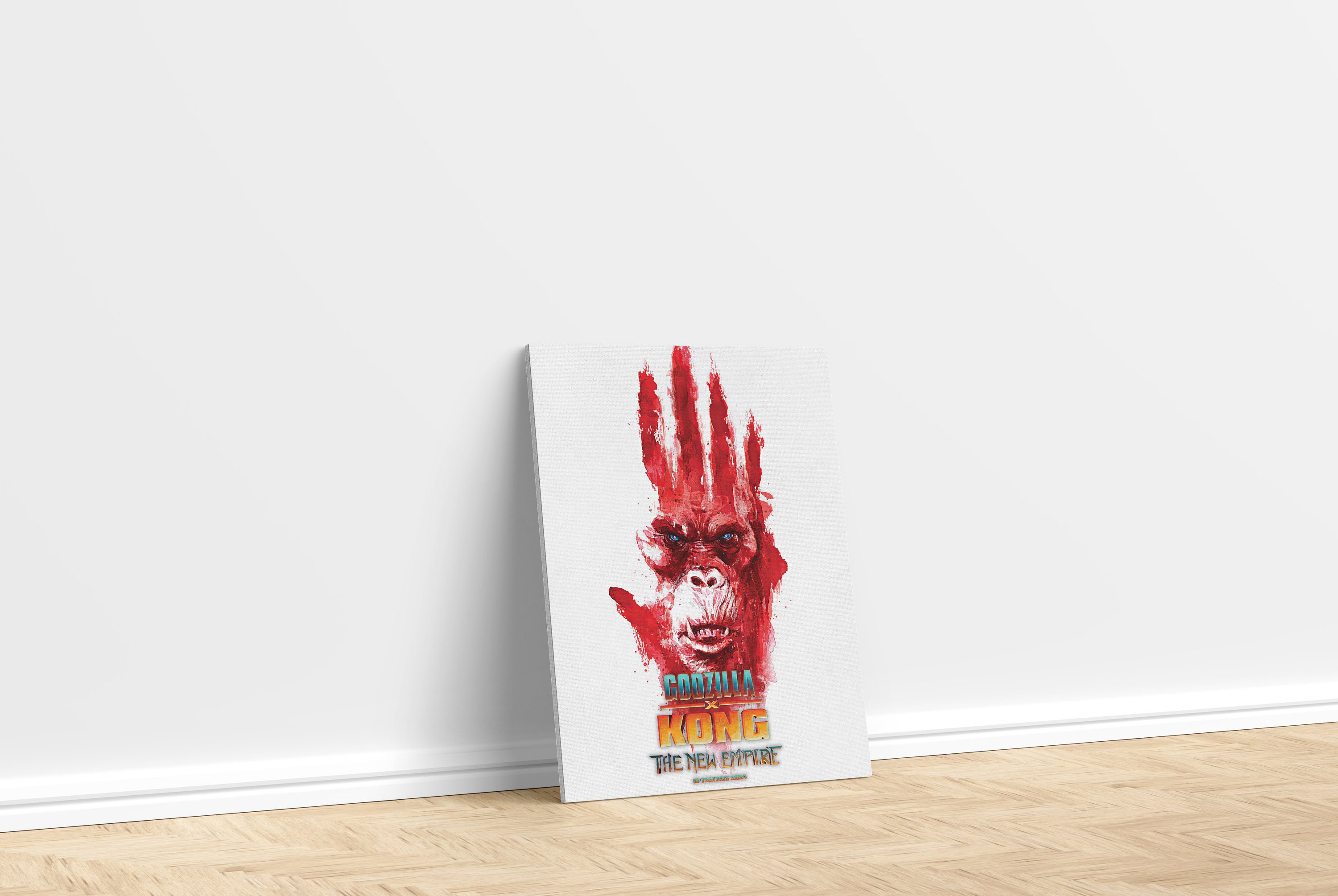 Discover god zilla X Kong The New Empire 2024 Poster, King Kong Room Decor, Monster Battle Print, god zilla X Kong Canvas, 2024 god zilla Movie Wall Art