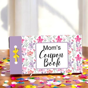 Gepersonaliseerde couponboek voor moeder Verjaardagscadeau van kind Cadeau aan moeder Couponboek Moederdag afdrukbaar omacadeau van kleinkind kaart aangepast