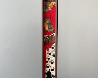 Silence of the Lambs Hand Painted Fore-Edge Copy. Unique Literary Artworks