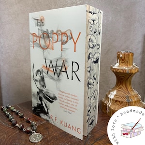Poppy War Trilogy Custom Fore-Edge Set. Books 1-3: The Poppy War, The Dragon Republic &The Burning God. Unique Booklover Gift