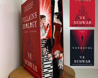 Villains Series Set With Handpainted Fore-edges. Vicious& Vengeful. Exclusive Booklover Gift. Unique Literary Artworks