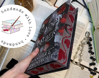 Una sombra en la brasa, pintada a mano. Regalo para amantes de los libros. Obras de arte literarias únicas.