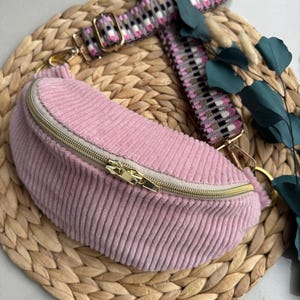 Bauchtasche Damen, Umhängetasche Rosa, Crossbodybag