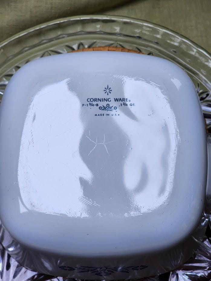 希少 1966-1969 ブルー コーンフラワー コーニングウェア P-1 3/4-B