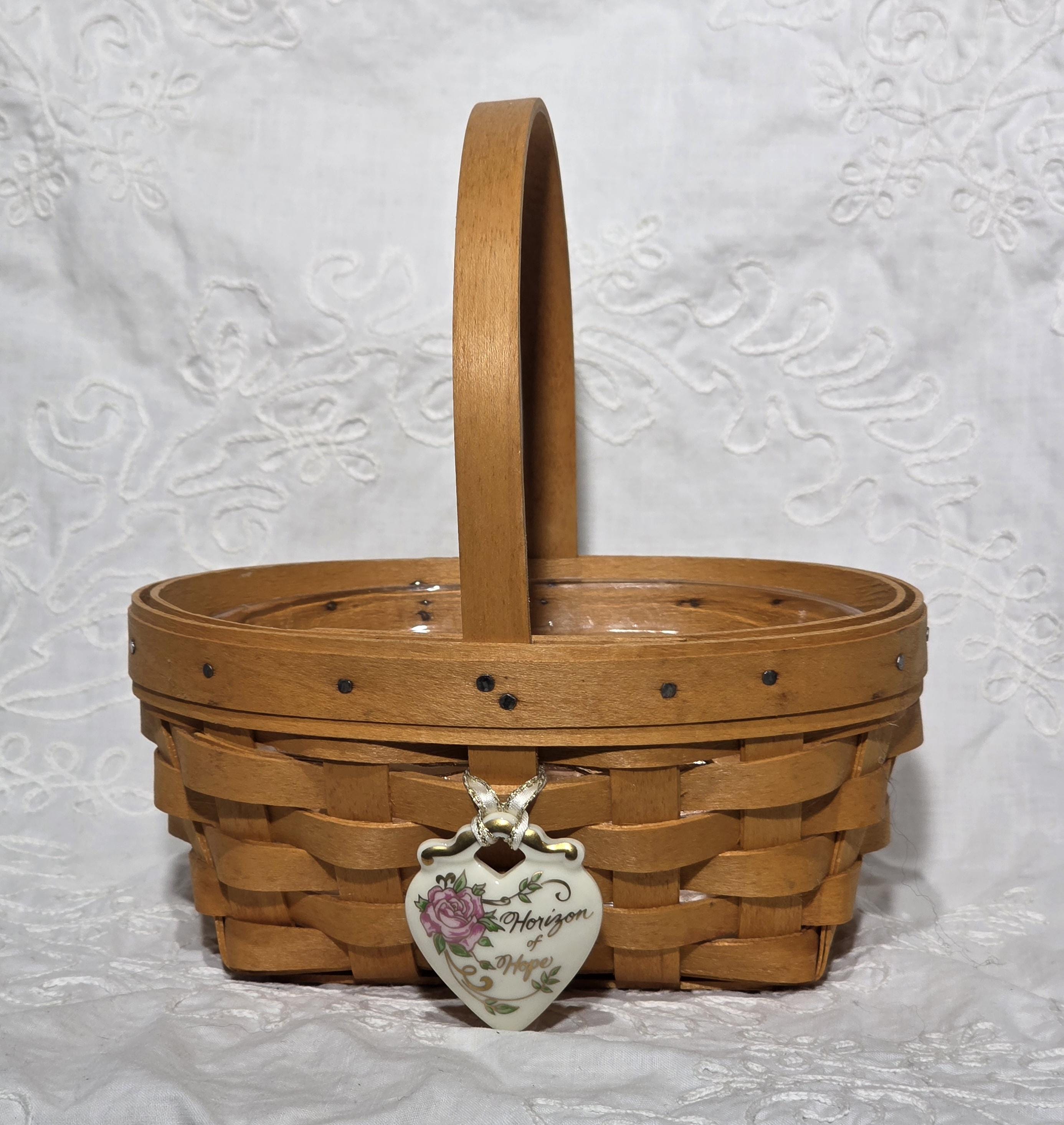 Vintage 1999 Longaberger Cancer - Horizon of Hope Basket, With