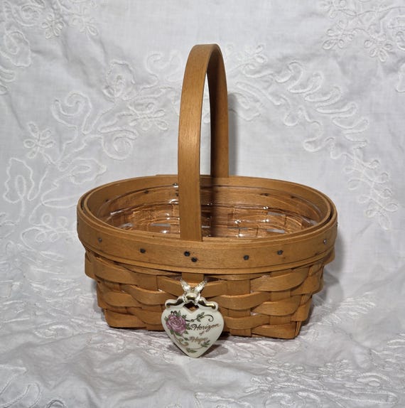 Vintage 1999 Longaberger Cancer - Horizon of Hope Basket, With