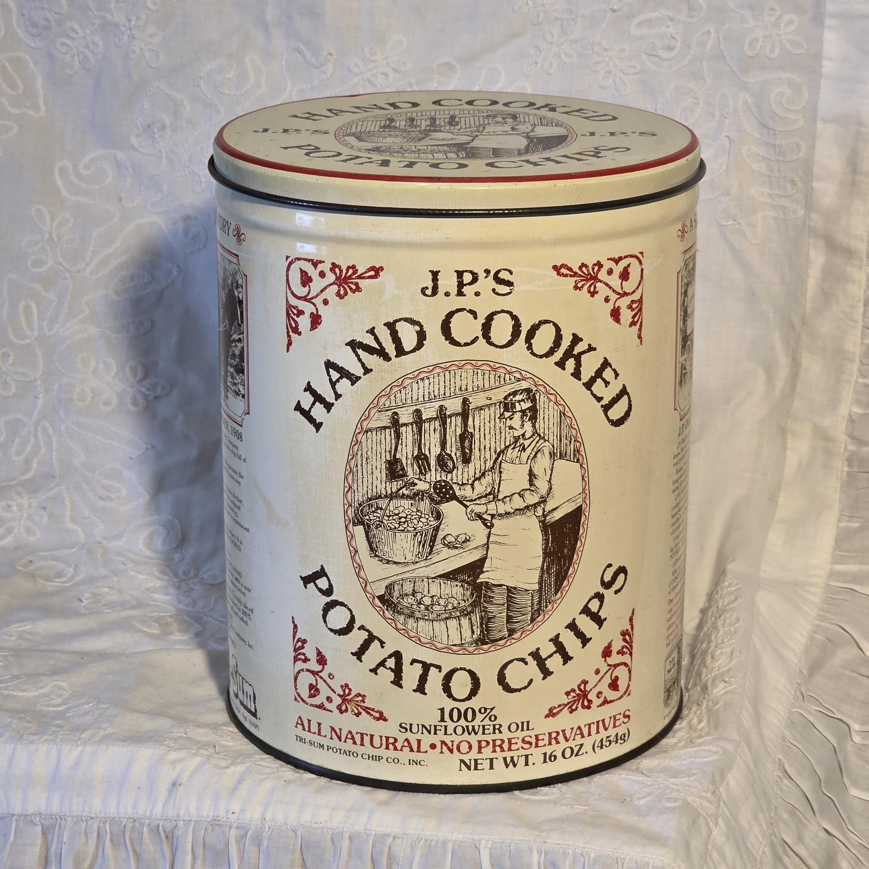 Vintage Potato Chip Tins - Etsy