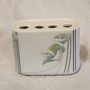 Vintage 1988 Andre Richard Fleur Nouvelle Ceramic Toothbrush