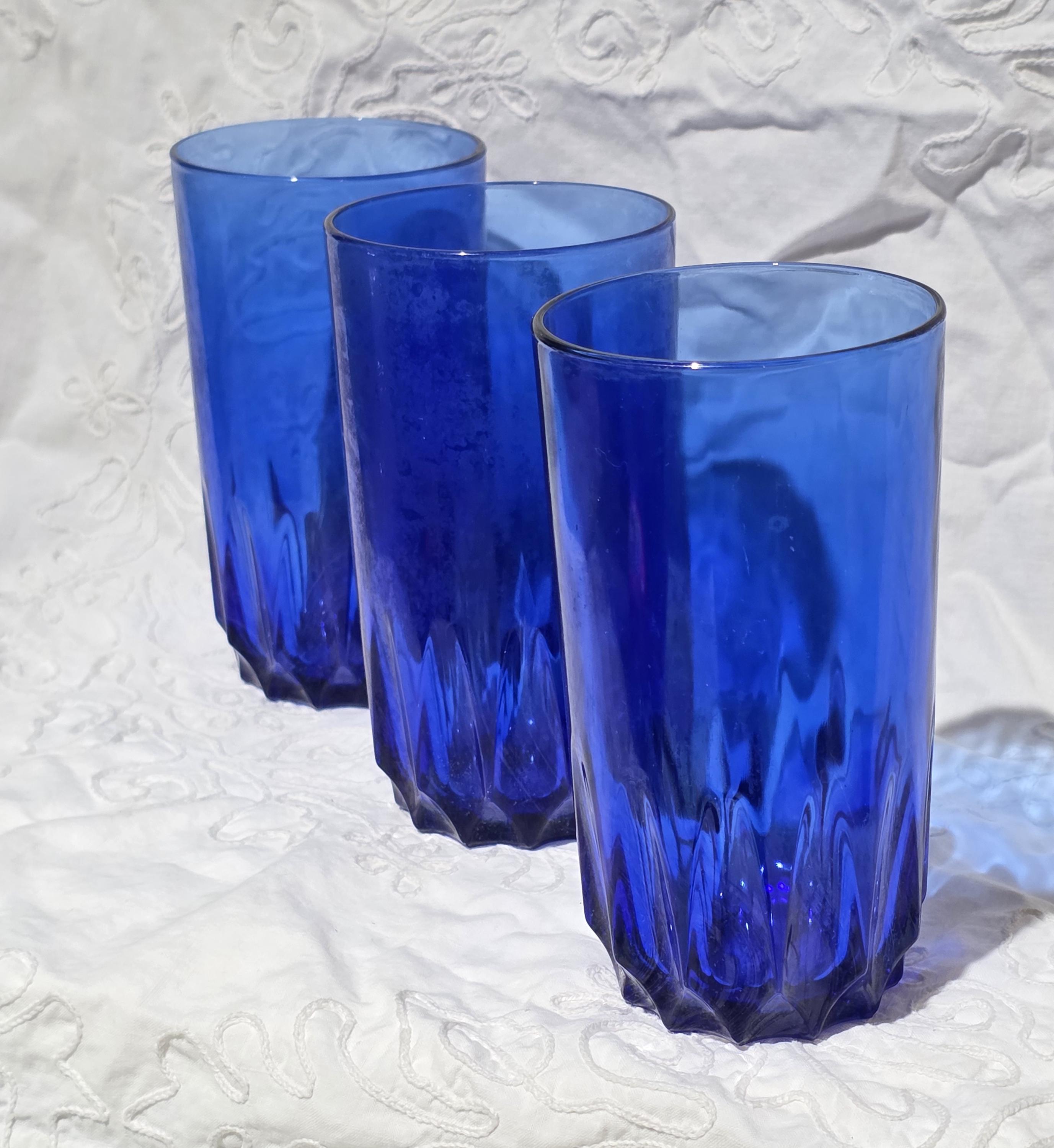 Arcoroc blue glass - Etsy 日本