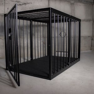 EXTRA LARGE CAGE to train partner for bondage and fetish games. Bondage cage for mature play. Dungeon furniture, adult furniture.