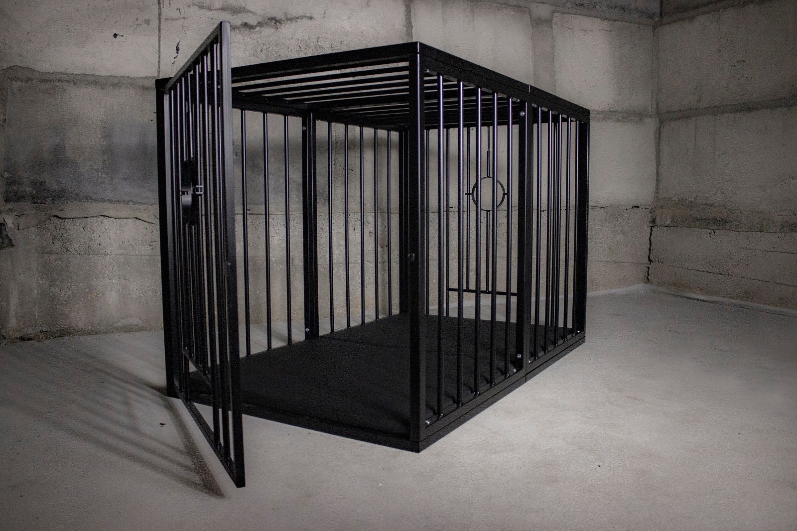 EXTRA LARGE CAGE to train partner for bondage and fetish games. Bondage cage for mature play. Dungeon furniture, adult furniture.