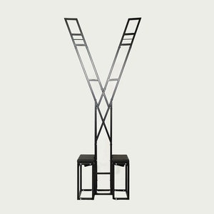 TICKLING FRAME for adult games. With hand and ankle cuffs heavy duty toy for bondage restraints. Fetish furniture for mature games.